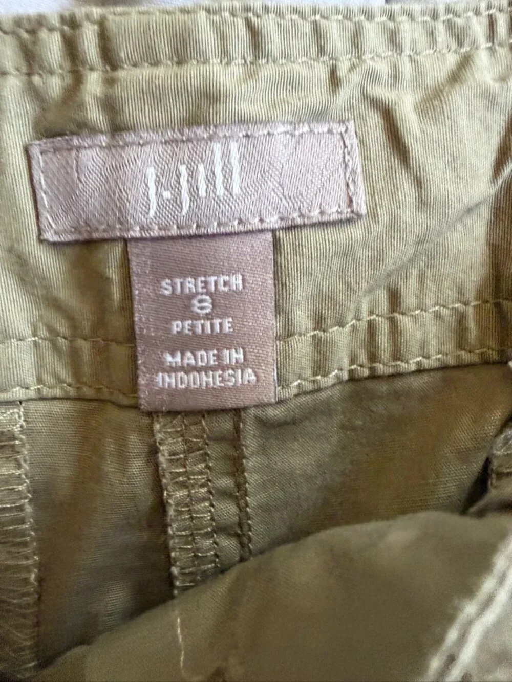 J. Jill Tan Cropped Capri Pants